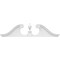 Ekena Millwork Rams Head Architectural Grade PVC Pediment (Urn Ships Unattached in Box), 52"W x 13"H x 2-3/4"P PEDPS052X130RHP00 - alternate 6